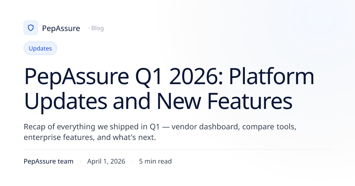 PepAssure Q1 2026: Platform Updates and New Features